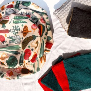 couvre plat coton et éponge jetable la bouclette