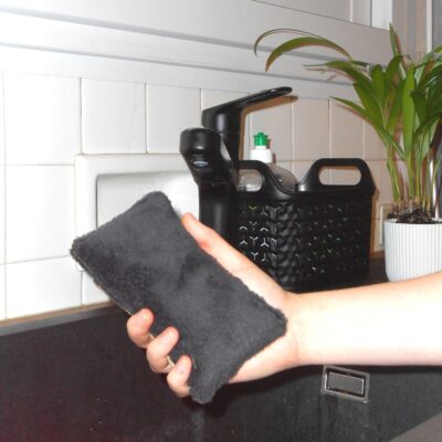 éponge lavable grise la bouclette