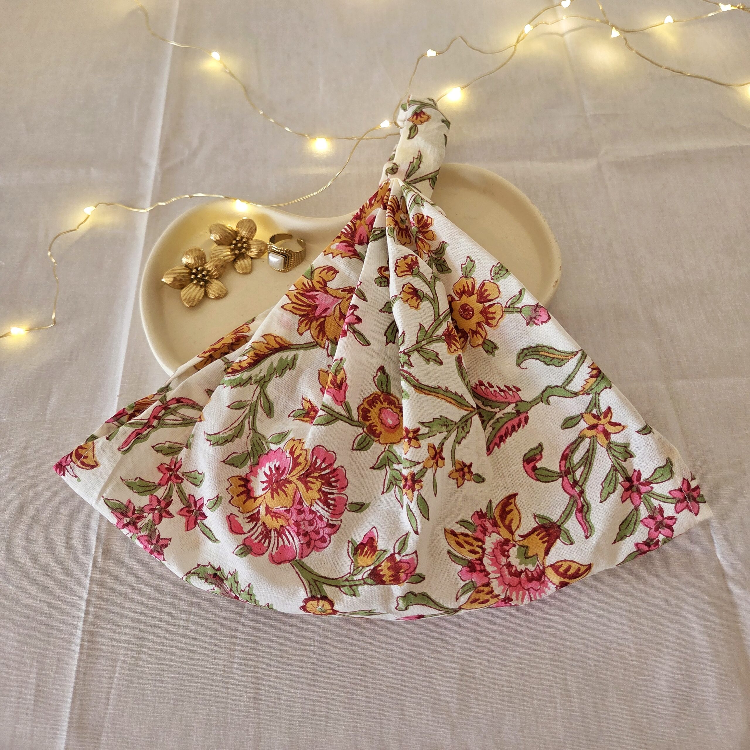 fichu indien rose
