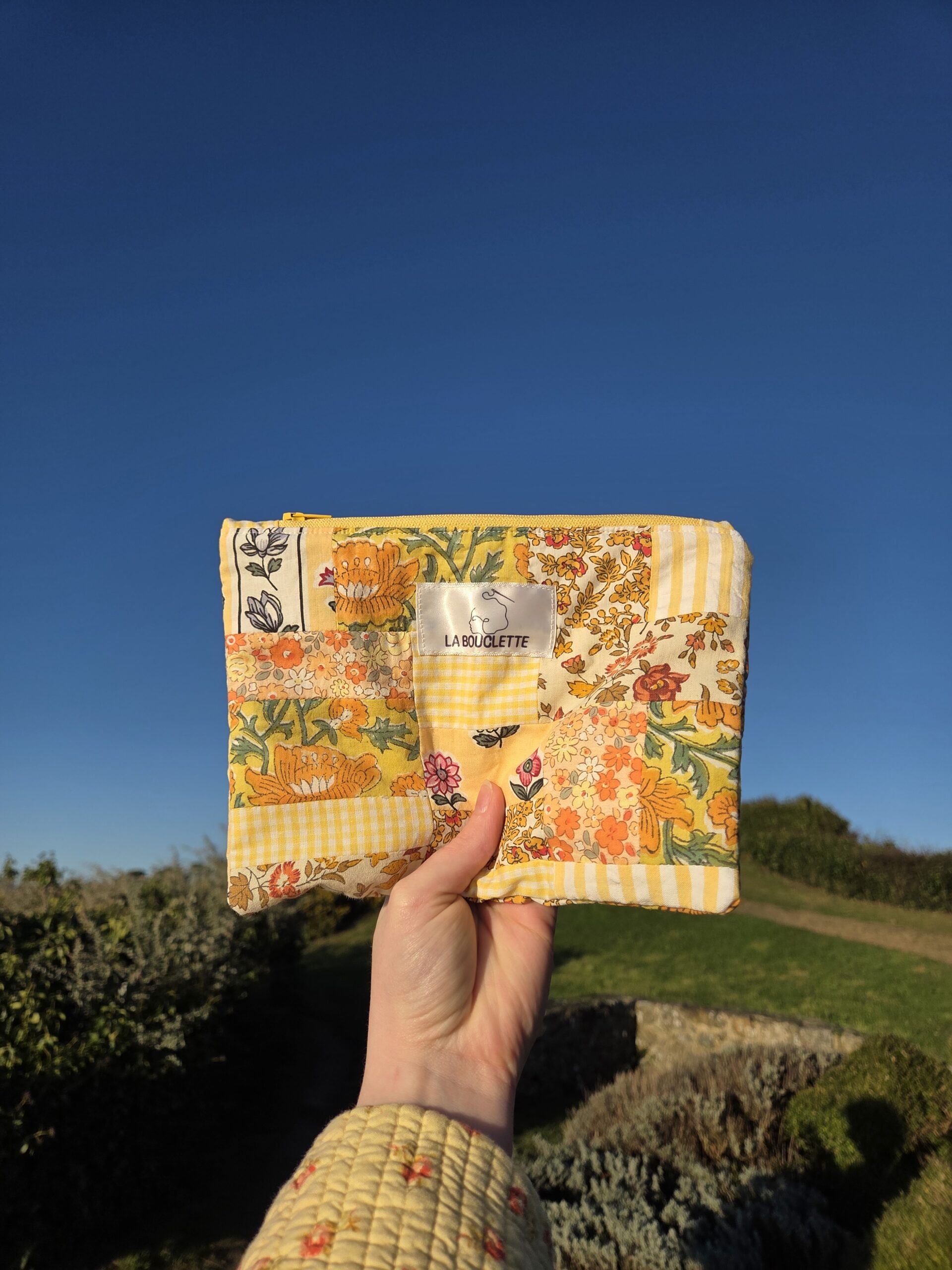 pochette plate patchwork